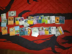 Box Of Random Pokémon Cards (Half A Shoe Box, Holos And Commons) + Pikachu Promo - Image 13