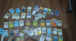 Box Of Random Pokémon Cards (Half A Shoe Box, Holos And Commons) + Pikachu Promo - Image 7