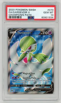 Pokemon Card Gardevoir V 070/073 Holo Champions Path PSA 10 GEM MINT - Image 3