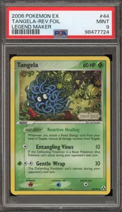 Pokemon Tangela EX Legend Maker Reverse Holo #44 PSA 9 Mint - Image 3