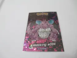 2024 Ice Pokemon Crystal Card Collection Nidoking #034 Veneno - Image 1