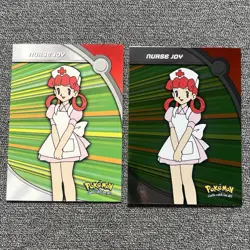 Nurse Joy HV16 Pokemon Topps Series 3 Blue Logo First Printing Holo and NonHolo - Image 1