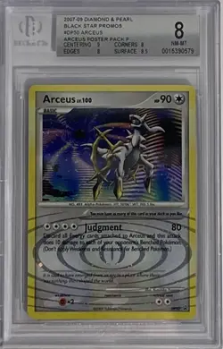Pokemon Diamond & Pearl Black Star Promo Arceus Holo #DP50 BGS 8 - 2009 - Pop 3 - Image 3