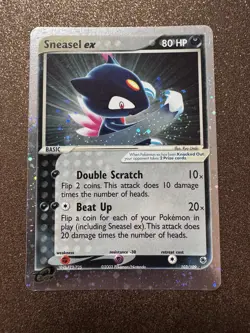 Pokémon Sneasel EX NM Ruby and Sapphire Holo TRIPLE SWIRL NM 103/109 - Image 17