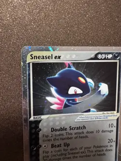 Pokémon Sneasel EX NM Ruby and Sapphire Holo TRIPLE SWIRL NM 103/109 - Image 6