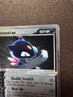 Pokémon Sneasel EX NM Ruby and Sapphire Holo TRIPLE SWIRL NM 103/109 - Image 7