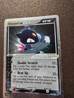 Pokémon Sneasel EX NM Ruby and Sapphire Holo TRIPLE SWIRL NM 103/109 - Image 8