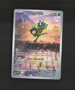 Teal Mask Ogerpon SVP123 Full Art Black Star Promo Holo Pokemon Card NM - Image 1