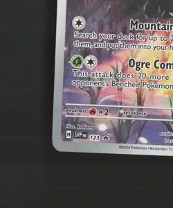Teal Mask Ogerpon SVP123 Full Art Black Star Promo Holo Pokemon Card NM - Image 5