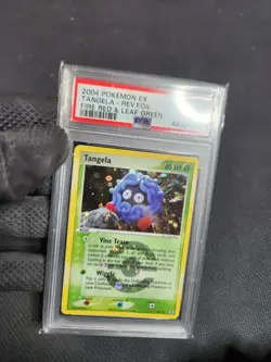 2004 Pokemon ex Fire Red Leaf Green Tangela Reverse Holo Foil 30 Graded PSA 9 - Image 2
