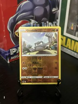 Pokemon TCG Sword & Shield Fusion Strike - Geodude Reverse Holo #135/264 - Image 7