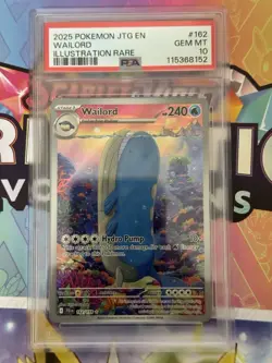 Wailord 162/159 PSA 10 Gem Mint - Pokemon TCG Journey Together 162/159 English - Image 1