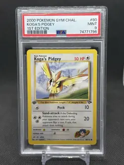 Pokémon TCG - Koga's Pidgey - 80/132 - Gym Challenge 1st Edition - PSA 9 - Image 1