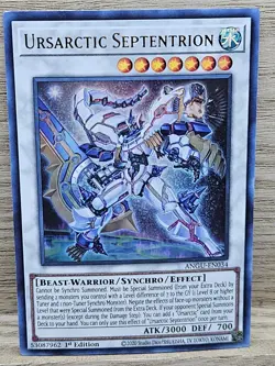 Ursarctic Septentrion ANGU-EN034 1st Edition Yugioh Card TCG Ultra Rare (64) - Image 1