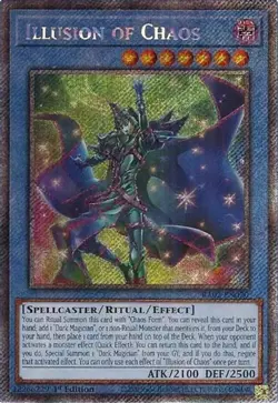 x1 Illusion of Chaos - RA02-EN020 - Platinum Secret Rare - 1st Edition Yu-Gi-Oh! - Image 2