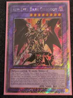 Yu-Gi-Oh! Red-Eyes Dark Dragoon RA02-EN021 Platinum Secret Rare 1st Edition NM - Image 2