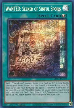 Yugioh! WANTED: Seeker of Sinful Spoils - MP24-EN122 - Prismatic Secret Rare - 1 - Image 2