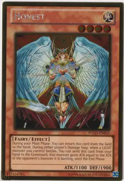PGLD-EN035 Honest Gold Rare YuGiOh Card UNL Mint - Image 2