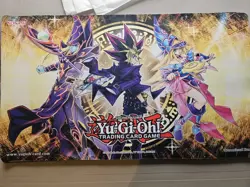 Yugioh! Yami Yugi, Dark Magician And Dark Magician Girl Playmat Of Win A Mat - Image 1