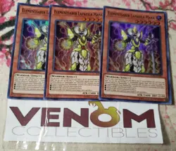 3x (M/NM) Elementsaber Lapauila Mana FLOD-EN025 Super Rare Unlimited YuGiOh - Image 2