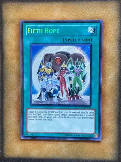 Yugioh Fifth Hope LCGX-EN098 Secret Rare NM - Image 2