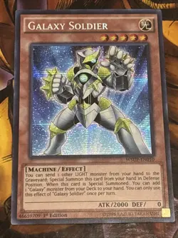 Yu-Gi-Oh! TCG Galaxy Soldier WSUP-EN010 1st Edition Prismatic Secret Rare VLP - Image 6