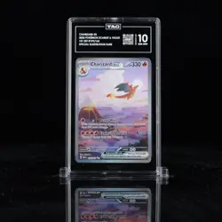 PokÃ©mon TCG Charizard EX Holo Ultra Rare Card Scarlet & Violet 151 TAG 10 - Image 1