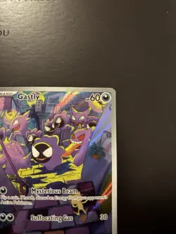 PokÃ©mon TCG Gastly Illustration Rare Holo Card 177/162 Temporal Forces - Image 2