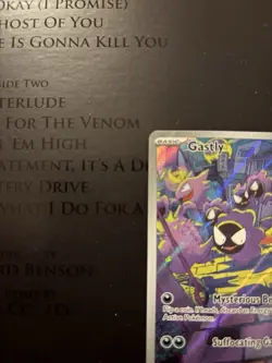 PokÃ©mon TCG Gastly Illustration Rare Holo Card 177/162 Temporal Forces - Image 3