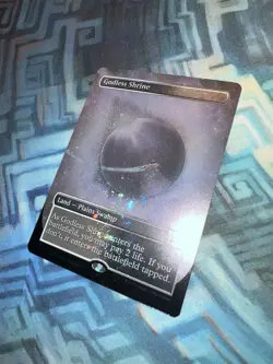 MTG Borderless Galaxy Foil Godless Shrine NM- Unplayed Unfinity - Image 6