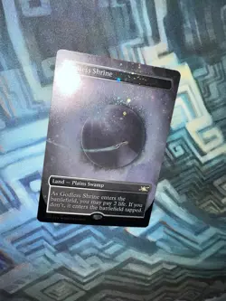 MTG Borderless Galaxy Foil Godless Shrine NM- Unplayed Unfinity - Image 7