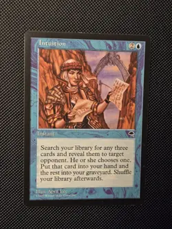MTG Intuition Tempest Regular Lightly Played Magic The Gathering - Image 2