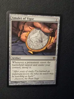 MTG Amulet Of Vigor Worldwake Regular Rare Lightly Played - Image 2