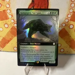 MTG - Rampaging Yao Guai (Extended Art) Universes Beyond: Fallout Foil #0401 - Image 1