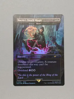 MTG x FINAL FANTASY SECRET LAIR - NOCTIS'S DEATH MAGIC #1870 RAINBOW FOIL - Image 1