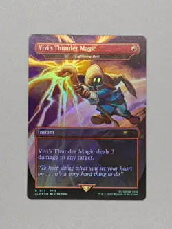 MTG x FINAL FANTASY SECRET LAIR - VIVI'S THUNDER MAGIC #1871 RAINBOW FOIL - Image 1