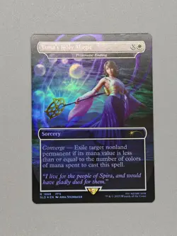 MTG x FINAL FANTASY SECRET LAIR - YUNA'S HOLY MAGIC #1868 RAINBOW FOIL - Image 1