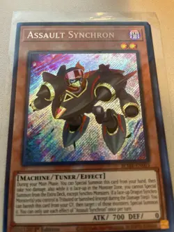 ASSAULT SYNCHRON  1ST EDITION SECRET RARE BLMR-EN003 NM YUGIOH! - Image 1