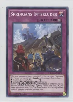 Springans Interluder 1st Ed. YuGiOh Dawn of Majesty #DAMA-EN071 0rq9 - Image 1