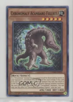 Chronomaly Acambaro Figures 1st Ed. YuGiOh Dawn of Majesty #DAMA-EN014 0rq9 - Image 1
