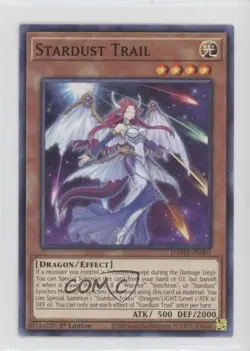 Stardust Trail 1st Ed. YuGiOh Dawn of Majesty #DAMA-EN003 0rq9 - Image 1