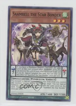 Saambell the Star Bonder 1st Ed. YuGiOh Dawn of Majesty #DAMA-EN030 0rq9 - Image 1