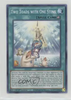 Two Toads with One Sting 1st Ed. YuGiOh Dawn of Majesty #DAMA-EN097 0rq9 - Image 1