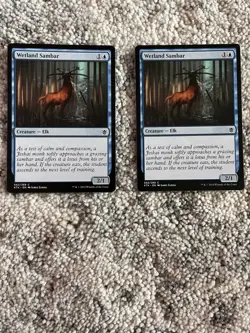 Mtg Wetland Sambar Khans of Tarkir #62 Regular Common NM x2 - Image 1