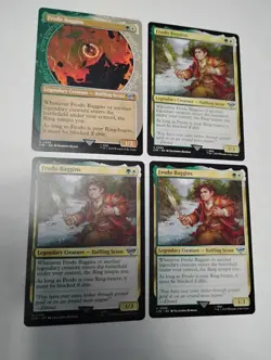 Frodo Baggins x4 _ 1 Showcase + 3 regular MTG - Image 1