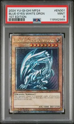 Blue-Eyes White Dragon (Quarter Century Secret Rare) MP24-EN001 25th Anniversary Tin: Dueling Mirrors 1st Edition - Image 2