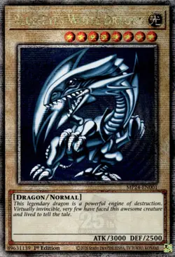 Blue-Eyes White Dragon (Quarter Century Secret Rare) MP24-EN001 25th Anniversary Tin: Dueling Mirrors 1st Edition - Image 1