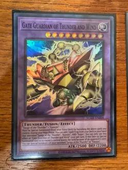 Yugioh Gate Guardian of Thunder and Wind MAZE-EN004 Super Rare 1st Edition NM - Image 1