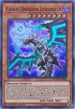 Yu-Gi-Oh Card - DUOV-EN058 - CHAOS DRAGON LEVIANEER (ultra rare holo) - NM/Mint - Image 2