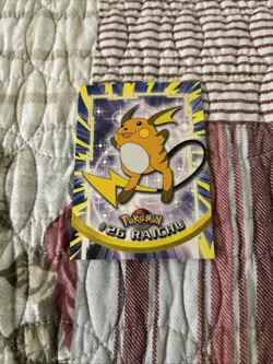 RAICHU #26 Topps TV Animation BLACK LOGO Pokemon Card - Image 2